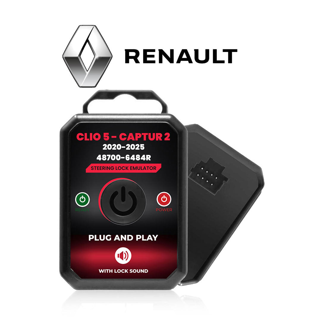 Renault Clio 5 Captur 2 2020-2025 Steering Lock Emulator