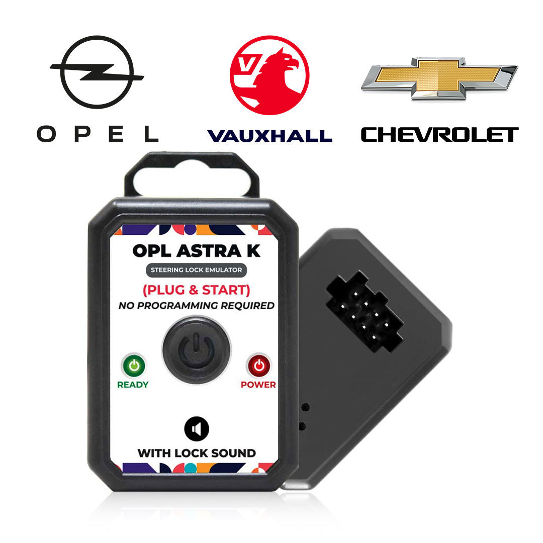 Opel Insignia Astra K / Vauxhall 2010-2015 Steering Lock Emulator With Lock Sound Plug and Start Original Connector